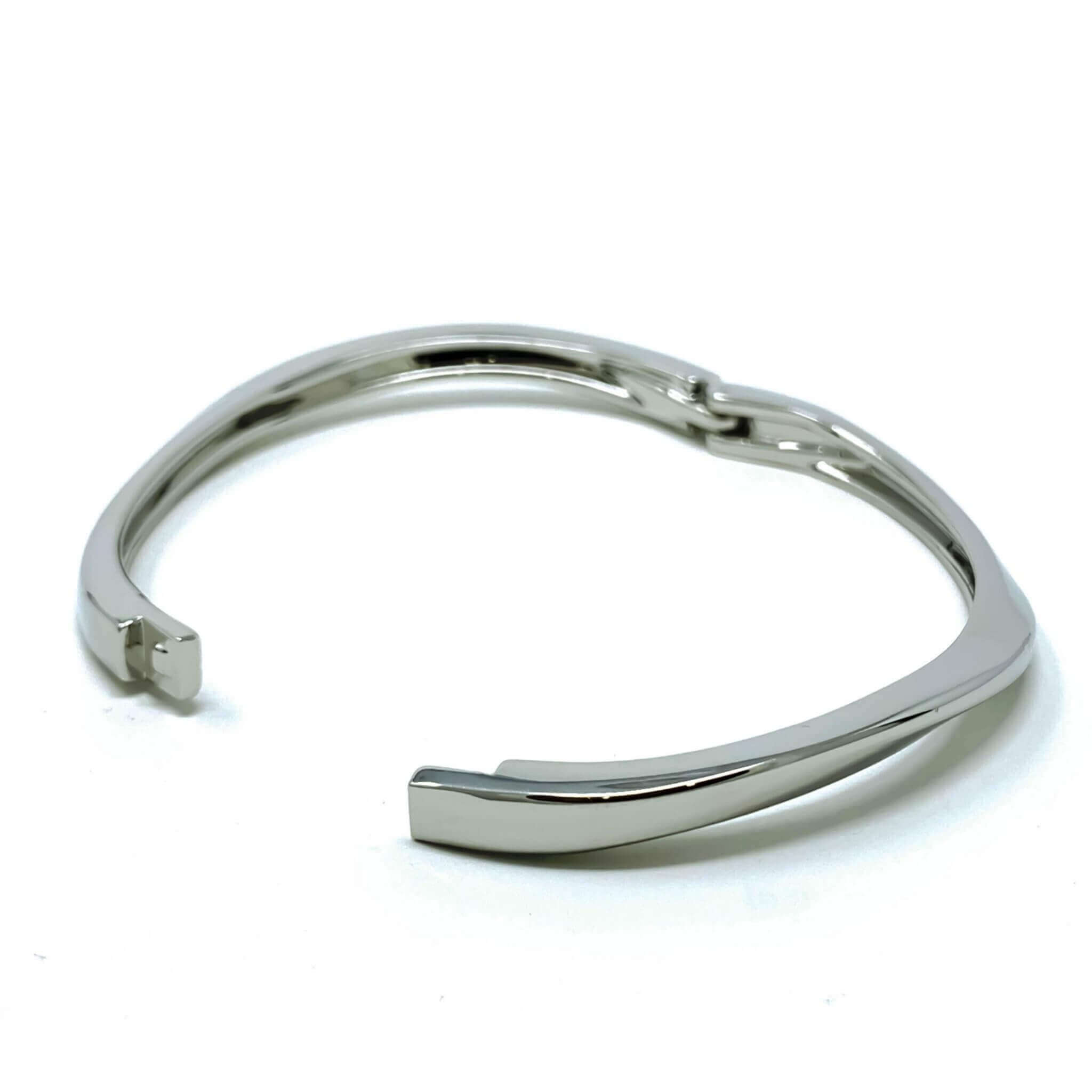 Hinged Silver Bangle Bracelet - Silver Cuff Bracelet - Fashion Jewelry