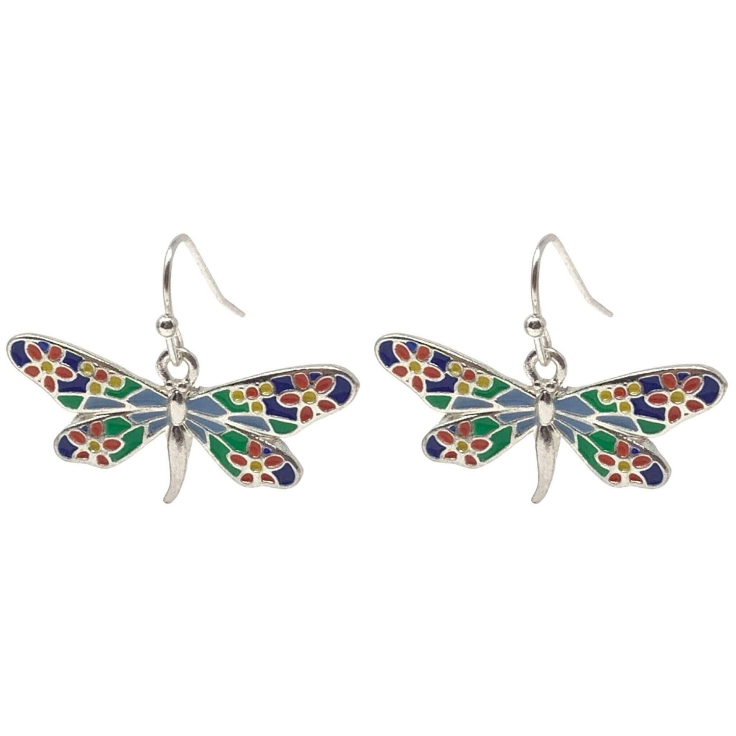 Silver Dragonfly Earrings