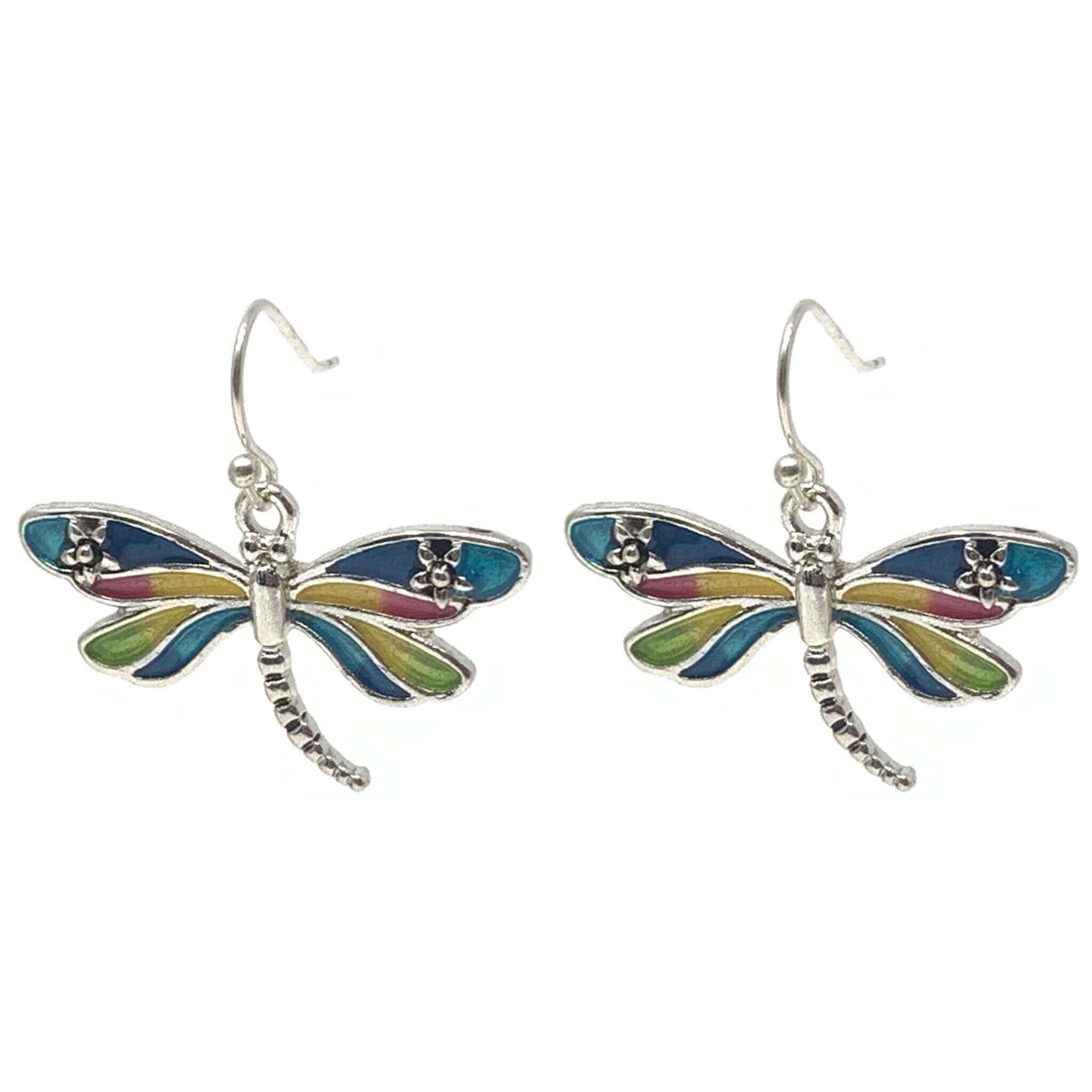 Silver Dragonfly Earrings