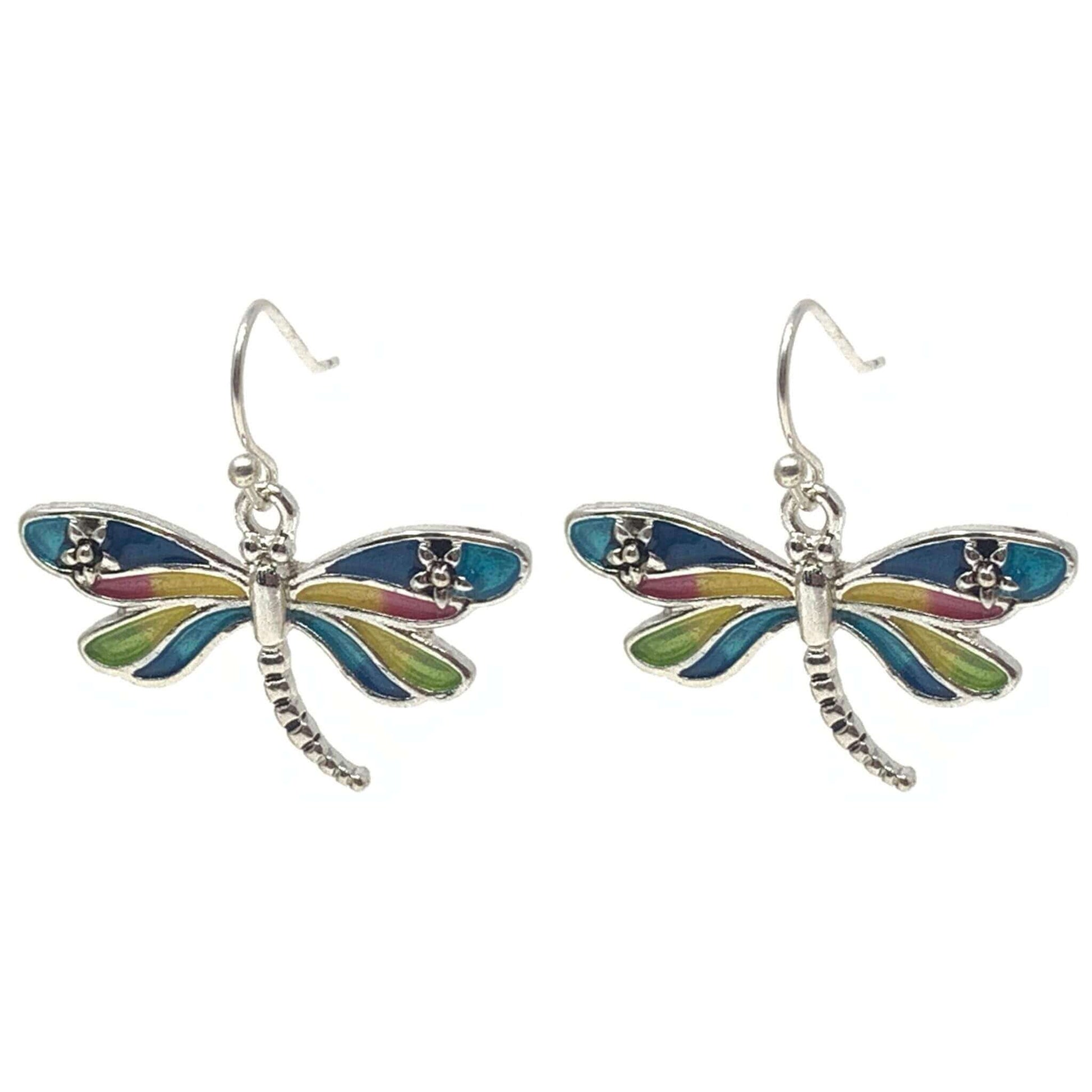 Silver Dragonfly Earrings