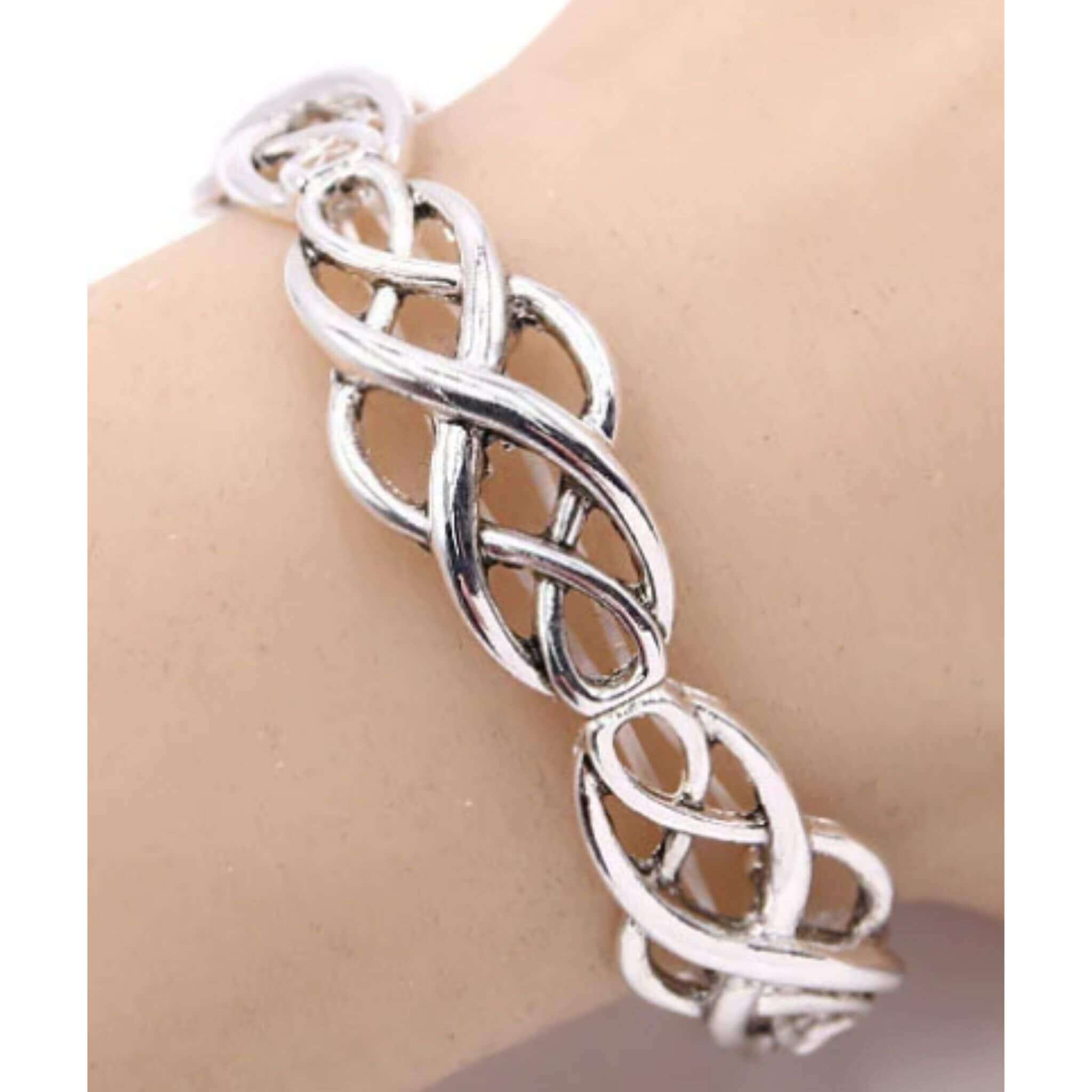 Amazon.com: Handmade 925 Sterling Silver Beads Bangle Bracelet Fashion  Jewelry Simple Adjustable 925 Silver Cuff Bangles for Women (Color 15) :  Handmade Products