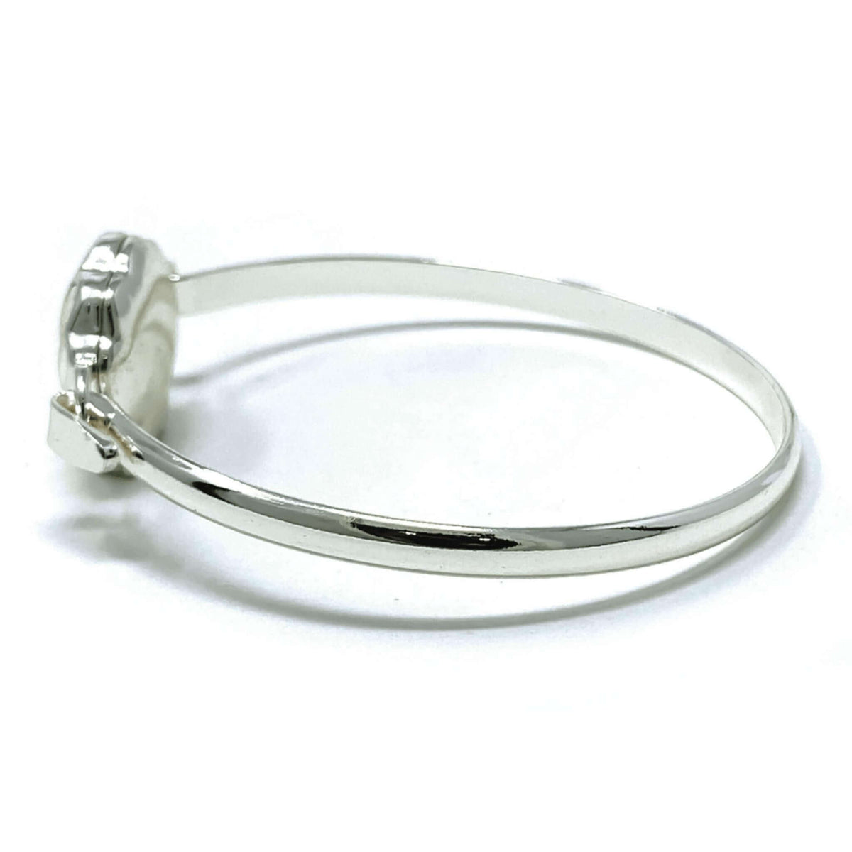 Silver Seashell Sea Glass Bracelet - Costume Jewelry
