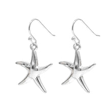 Silver Starfish Earrings And Necklace Set
