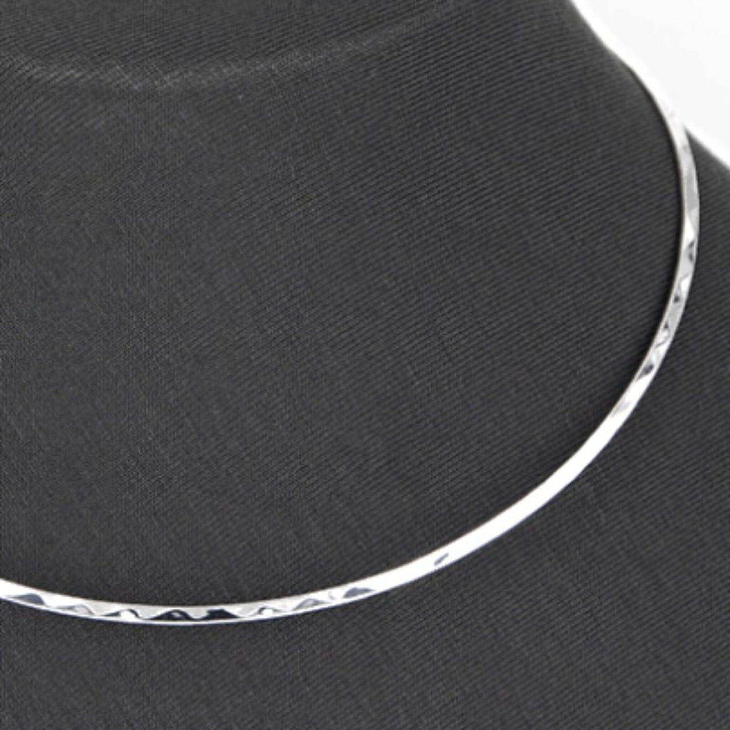 Slider - Plated Silver Choker Necklace