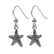 Starfish Earrings In Oxidized Sterling Silver
