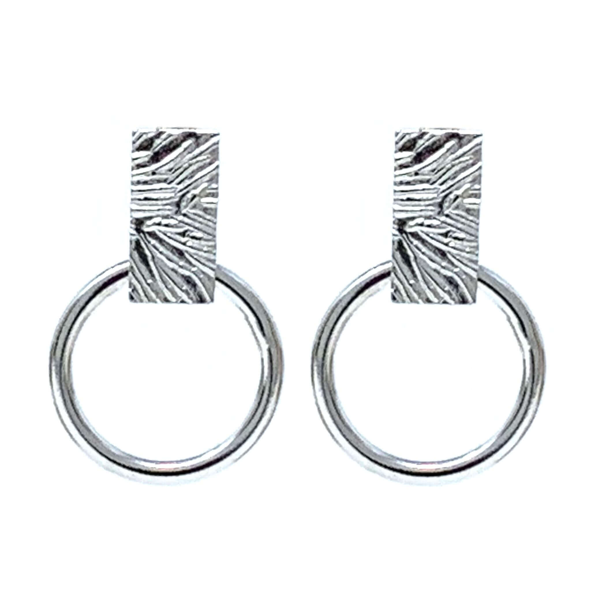 ROUX Earrings - Oxidized Sterling Silver Bar Minimal Stud Earrings, Ev –  Turner Duncan Jewelry Designs