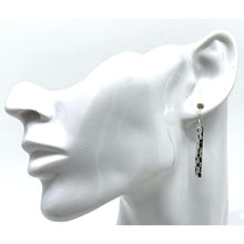 Sterling Silver Bar Drop Earrings
