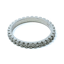 Sterling Silver Clear CZ Eternity Band
