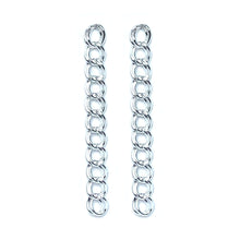 Sterling Silver Curb Chain Drop Earrings - Fine Jewelry
