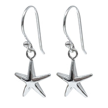 Sterling Silver Dangle Starfish Earrings
