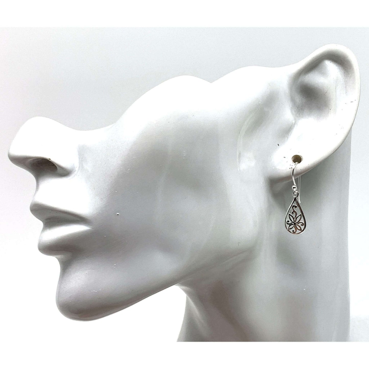 Sterling Silver Flower Earrings