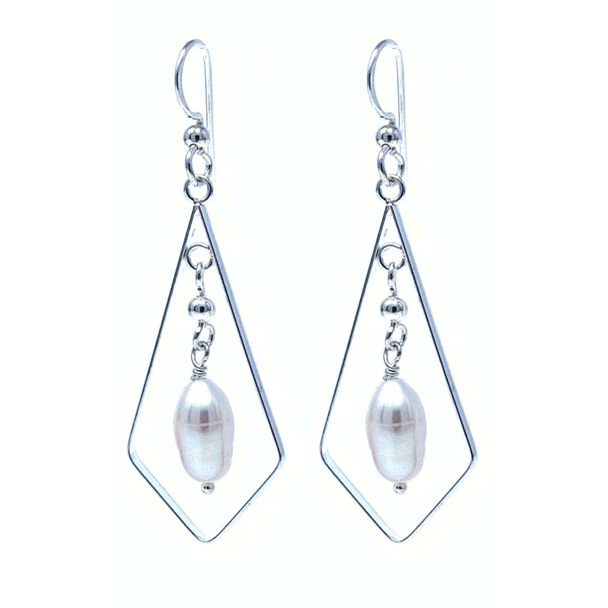 Sterling Silver Freshwater Pearl Drop Earrings