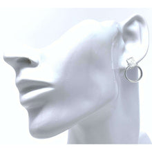 Circle And Bar Sterling Silver Earrings - Fine Jewelry
