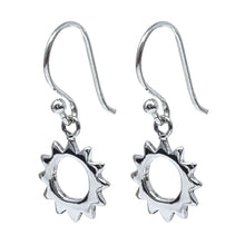 Sterling Silver Sun Earrings

