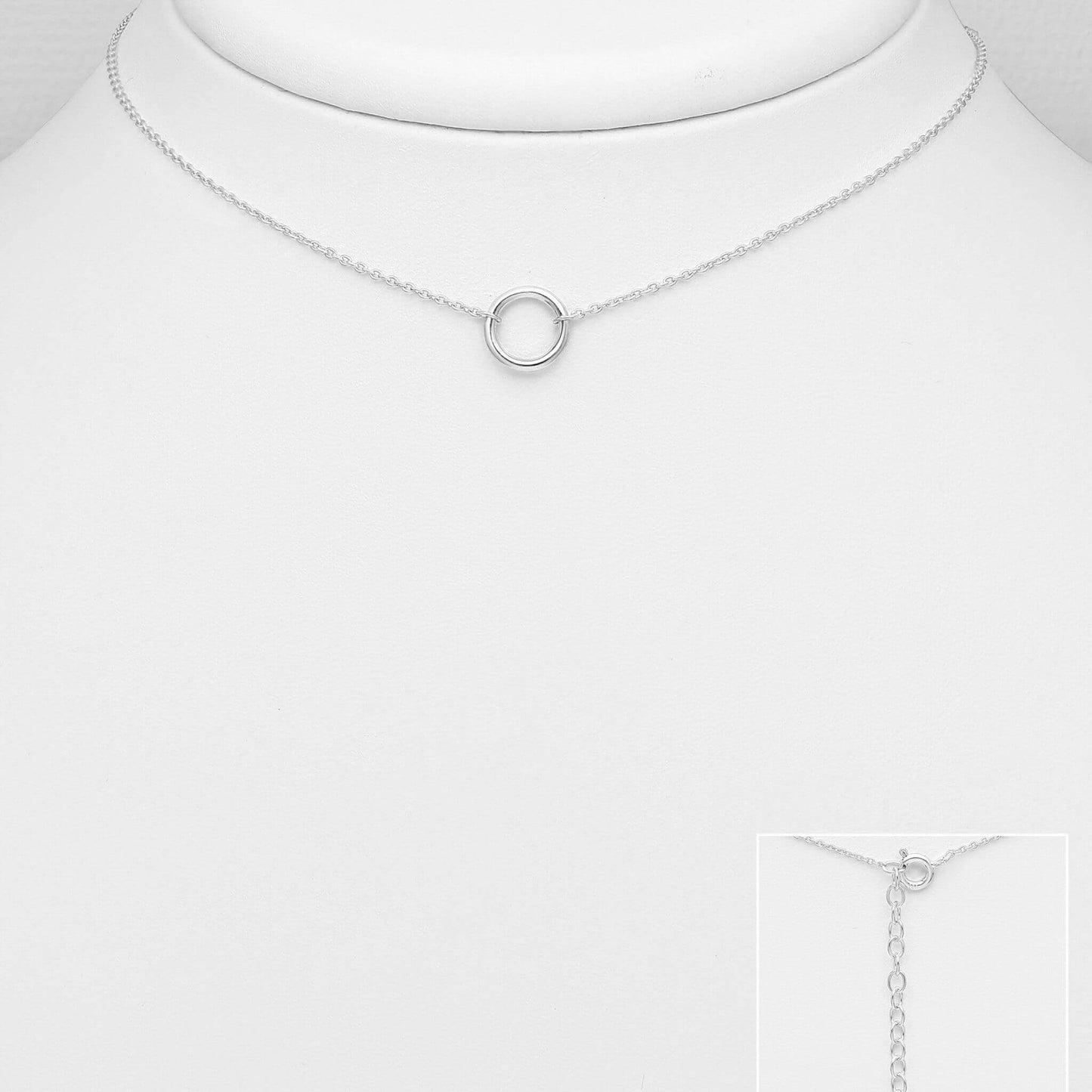 Sterling Silver Unity Choker Necklace