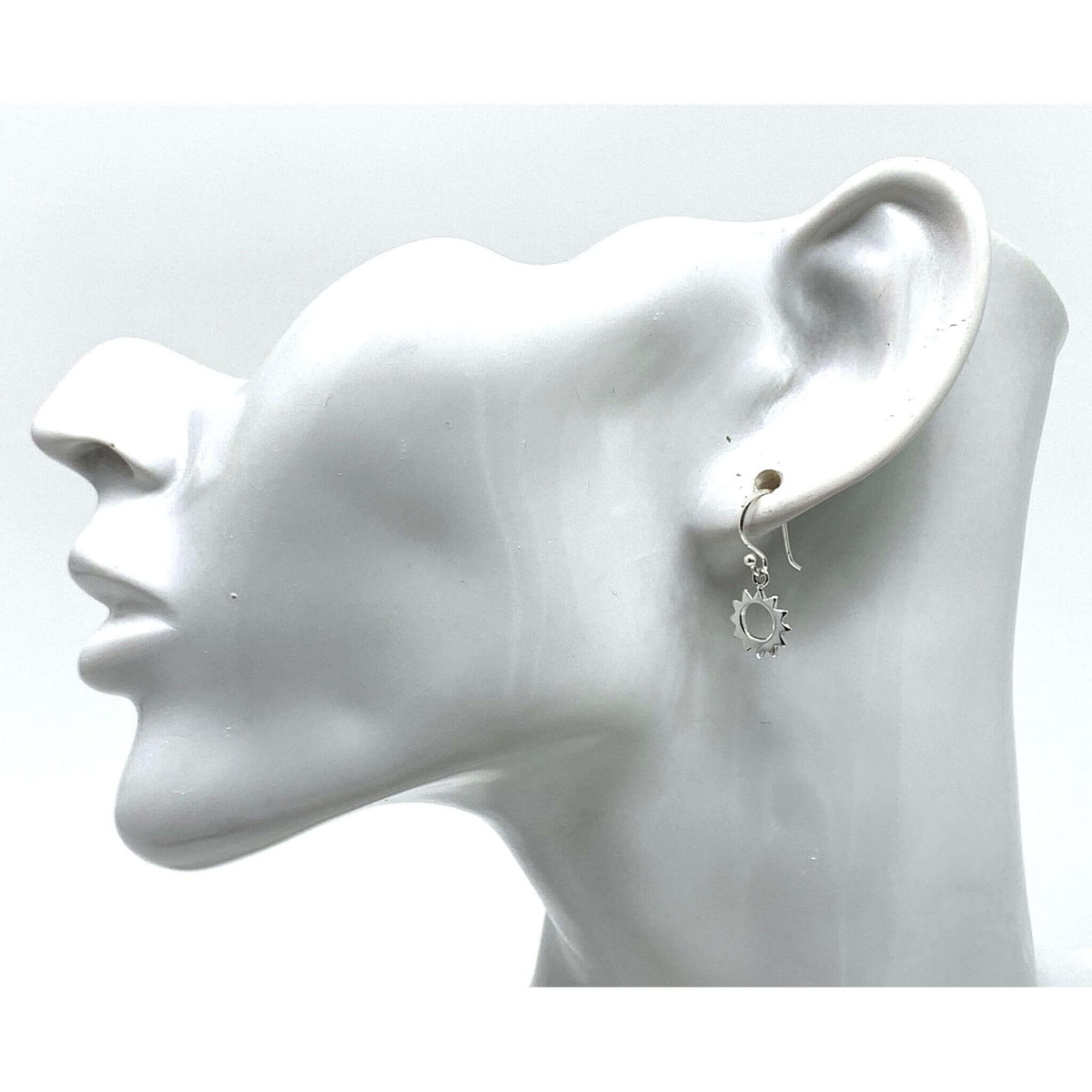 Sunburst Earrings In Sterling Silver