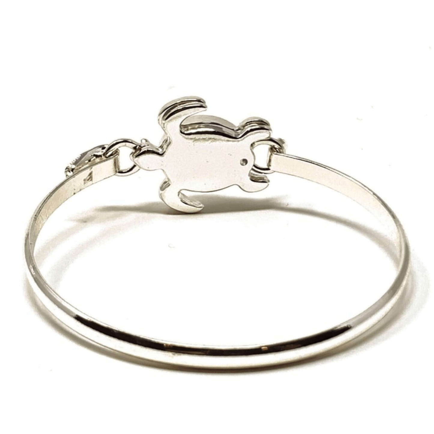 Turtle Bangle Bracelet With Hook Clasp