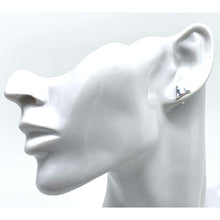 White Howlite Earrings In Sterling Silver Studs
